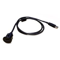 CABLE USB 3FT DASH MOUNT, USB TYPE A MALE TO FEMALE