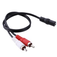 CABLE FEMALE 3.5 TO MALE RCA W/ A/V