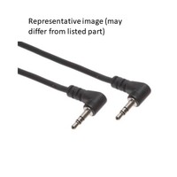 CABLE MALE 3.5 TO MALE RCA ANGLED