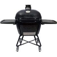 GRILL CHARCOAL OVAL X-LARGE  ALL-IN-ONE (HEAVY-DUTY STAND, SIDE SHELVES, ASH TOOL AND GRATE LIFTER)
