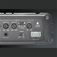 Amplifier 100Watt x 4 (4 ohm), 200Watt x 4 (2 ohm) Full Range Digital Amp.