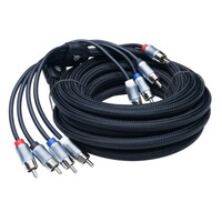 Cable 17' Premium 4 Channel OFC Twisted RCA Interconnect Cable