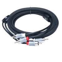 Connector 6' Premium OFC Twisted RCA Interconnect Cable