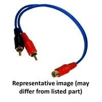 CONNECTOR PREMIUM OFC TWISTED RCA  Y CABLE 2 MALE - 1 FEMALE