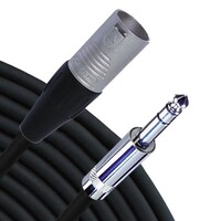 CABLE XLR/M TO 1/4" TRS MALE