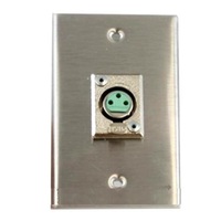 WALL PLATE STAINLESS STEEL W/D3F