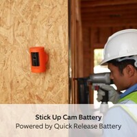 RING JOBSITE SECURITY – STICK UP CAM BATTERY -  ORANGE