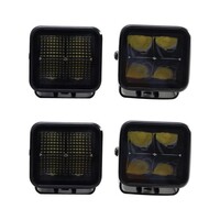 KIT ULTIMATE HD TRUCK FOG LIGHT AUXILIARY KIT WITH 2 BLACKED OUT SPOTS 2 BLACKED OUT FLOODS - NO HAR