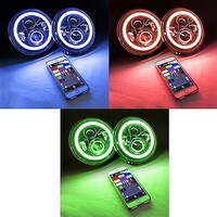 HEADLIGHTS 7IN PROJECTOR KIT H4 H&L W/ COLORSMART RGB MULTI COLOR