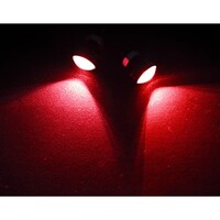 LIGHT LED QUARTER SIZE MARKER CUSTOM (RED) WITH MOUNTING BACK BOLT