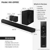 SOUNDBAR QA-SERIES ATMOS DOLBY REAR SPEAKER Q-SYM 11.1.4