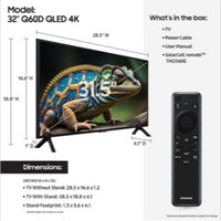 TV 32" Q60D SERIES QLED SMART 4K UHDTV HLG QUANTUM HDR 2024