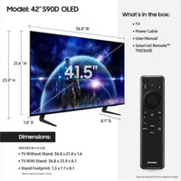 TV 42" S90D SERIES OLED SMART 4K UHDTV 2024