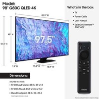 TV 98“ Q80C SERIES QLED 4K QUANTUM HDR 4K 2023