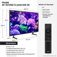 TV 55" DU7200 SERIES CRYSTAL UHD 4K SMART LED-LCD HDR 3840X2160 2024