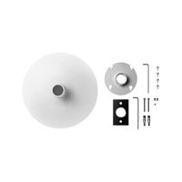MOUNT KIT -1.5" POLE MOUNT KIT, ROUND, WHITE COVER (POLE NOT INCLUDED)