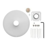 MOUNT KIT - 3/8" POLE MOUNTING ACCESSORY KIT FOR MXA901-R MICROPHONES, WHITE