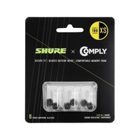 REPLACEMENT FOAM EARPHONE SLEEVES 6-PACK (3 PAIR) EXTRA SMALL 100 SERIES COMPLY FOAM SLEEVES