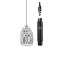 MICROPHONE CARDIOID - MINIATURE WHITE CONDENSER BOUNDARY MICROPHONE 12' ATTACHED CABLE  PREAMP W/XLR