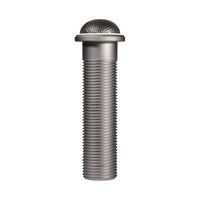 MICROPHONE BUSHED ALUMINUM BUTTON MIC omni directional REMOTEABLE LED 5-PIN XLR