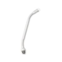 MICROPHONE 10" DUAL GOOSENECK NO CAPSULE LESS PREAMP BICOLOR STATUS INDICATOR - WHITE - 6 PIN CONN