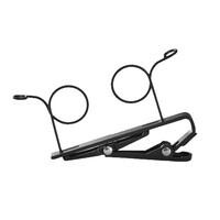 ACCESSORY DUAL TIE CLIP - BLACK
