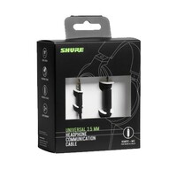 CABLE HEADPHONE COMMUNICATION W/ MICROPHONE AND 3-BUTTON CONTROL AND LOCKING BAYONET CONNECTOR