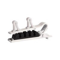 ACCESSORY DUAL MOUNT WHITE TIE CLIP 3 PCS