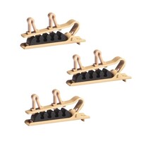 REPLACEMENT DUAL TIE CLIP - TAN - QTY 3