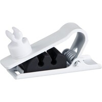 REPLACEMENT SINGLE TIE CLIP - WHITE - QTY 3