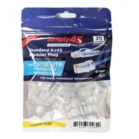 CONNECTOR STANDARD CAT5E RJ45 (BLUE TINT) - 20PCS/BAG
