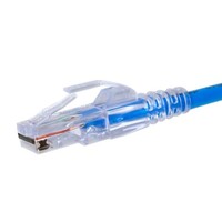 CONNECTOR PROSERIES PASS THROUGH BLUE TINT - CAT5E UTP WITH CAP45 - 500PC JAR