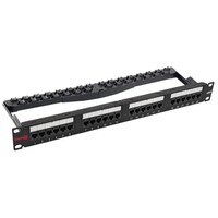 PATCH PANEL 24 PORT LOADED UTP CAT6L/1RU/110  STYLE/CABLE MNGMNT BRACKET/CBL TIES AND RACK SCREWS