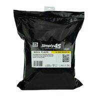 WALL PLATE 3 PORT WHITE KEYSTONE STANDARD SINGLE GANG UL 25 PACK