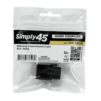 KEYSTONE COUPLER HDMI FEMALE TO FEMALE BLACK - 1EA/BAG
