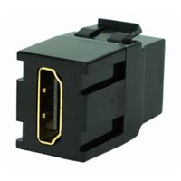 KEYSTONE COUPLER HDMI FEMALE TO FEMALE BLACK - 1EA/BAG