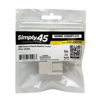 KEYSTONE COUPLER HDMI FEMALE TO FEMALE WHITE 1EA/BAG