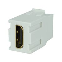 KEYSTONE COUPLER HDMI FEMALE TO FEMALE WHITE 1EA/BAG