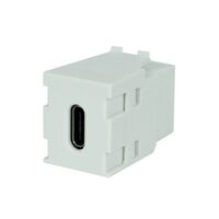 KEYSTONE COUPLER USB TYPE C 3.1 GEN II FEMALE TO FEMALE WHITE - 10PK