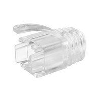 STRAIN RELEIF PROSERIES FOR ALL SIMPY45 EXTERNAL GROUND SHIELDED RJ45 CLEAR 100PCS