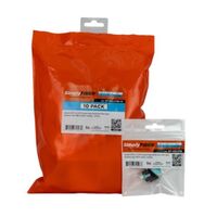 KEYSTONE JACK DUPLEX LC/PC TO LC/PC AQUA MULTIMODE FIBER OPTIC OM3/4 BLACK 10PK