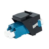 KEYSTONE JACK SIMPLEX LC/UPC TO LC/UPC BLUE SINGLE MODE FIBER BLACK