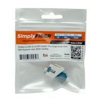 KEYSTONE JACK SIMPLEX LC/UPC TO LC/UPC BLUE SINGLE MODE FIBER WHITE