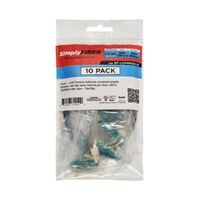 CONNECTOR LC/PC MULTIMODE W/HIGH CLARITY MATCHING GEL 50?M OM3/4 250/900?M FIBER AQUA 10PK