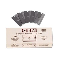 REPLACEMENT BLADES RAZOR BLADES - CARBON STEEL - 1IN - SINGLE EDGE - 100PK