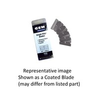 REPLACEMENT BLADES 1" STAINLESS STEEL UNCOATED RAZOR BLADES 100PK
