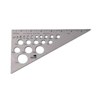 GUIDE ALUMINUM TRIM GUIDE W/CIRCLE TEMP - 8IN