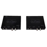 DIGITAL AUDIO EXTENDER KIT 100M  WITH OPTICAL AND COAX INPUTS ALONG WITH OPTICAL, COAX AND ANALOG OU