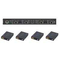 MATRIX KIT HDMI 4X4 50M (@4K) W/SCALING W/4 RX