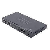 SPLITTER 1X2 HDMI W/AUDIO BREAKOUT AND SCALING BY OUTPUT FEATURE HDMI 2.0B 18GBPS